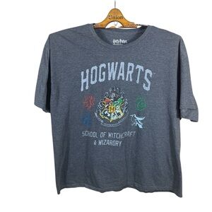 Harry Potter Hogwarts Men’s/ Unisex Graphic Short Sleeve T-Shirt Size 2XL